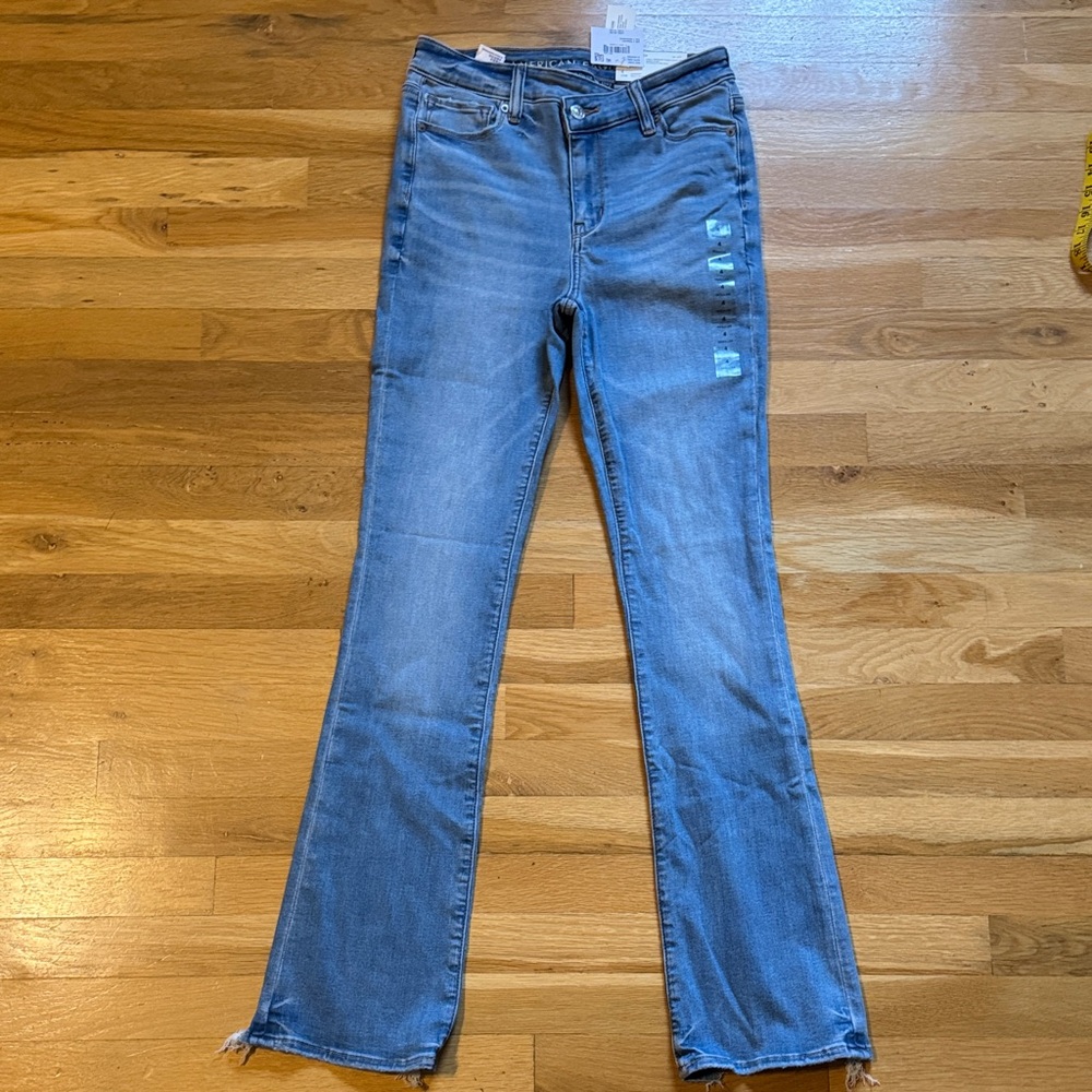 American Eagle Outfitters Light Blue Straight Leg Jeans